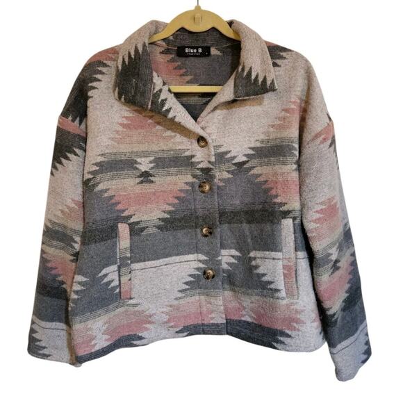Blue B Collection Jacket Aztec Print Women's Size Small - Picture 1 of 4